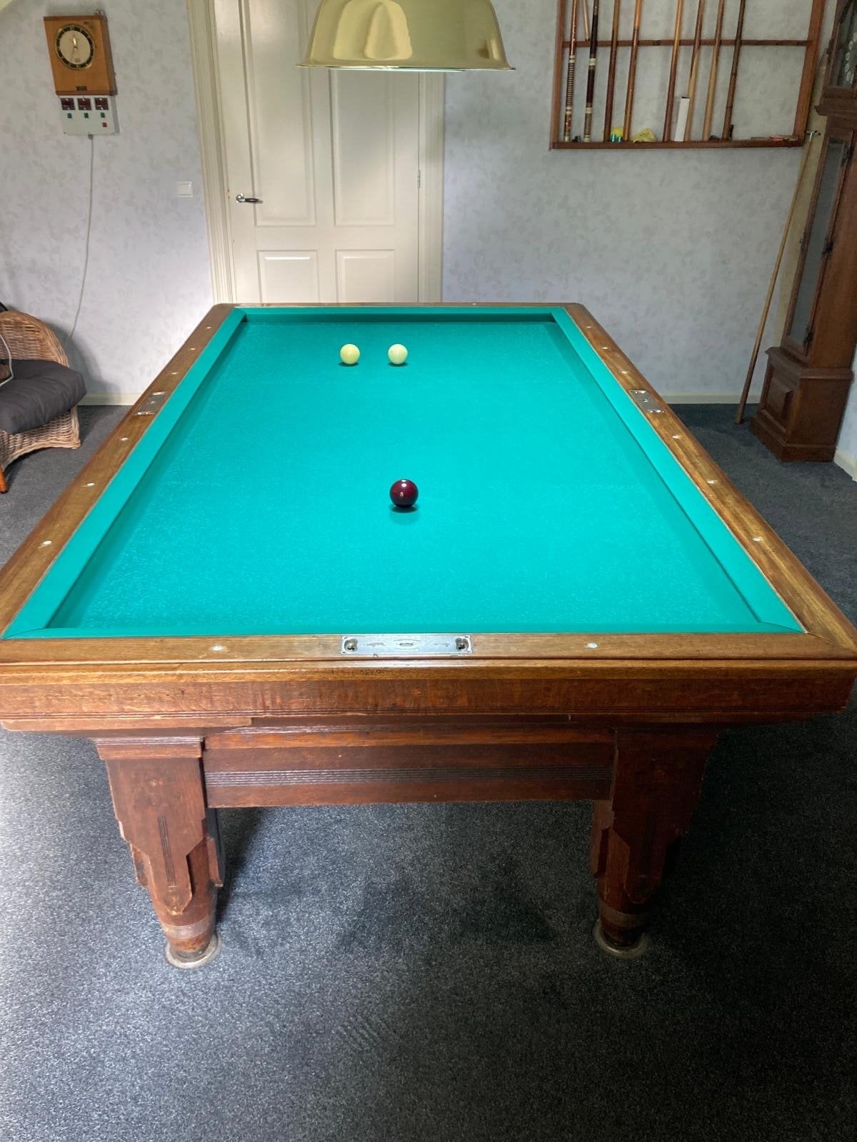 Biljart Wagenaar Gruno 1.10/2.20 - Zo goed als nieuw, Ophalen of Verzenden, Gebruikt, Biljarttafel