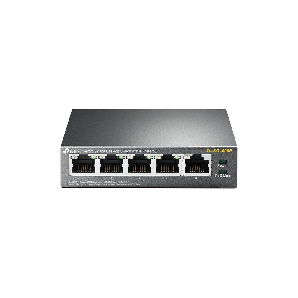 TP-Link 5-Port Gigabit Desktop Switch TL-SG1005P(UN), Ophalen of Verzenden, Refurbished