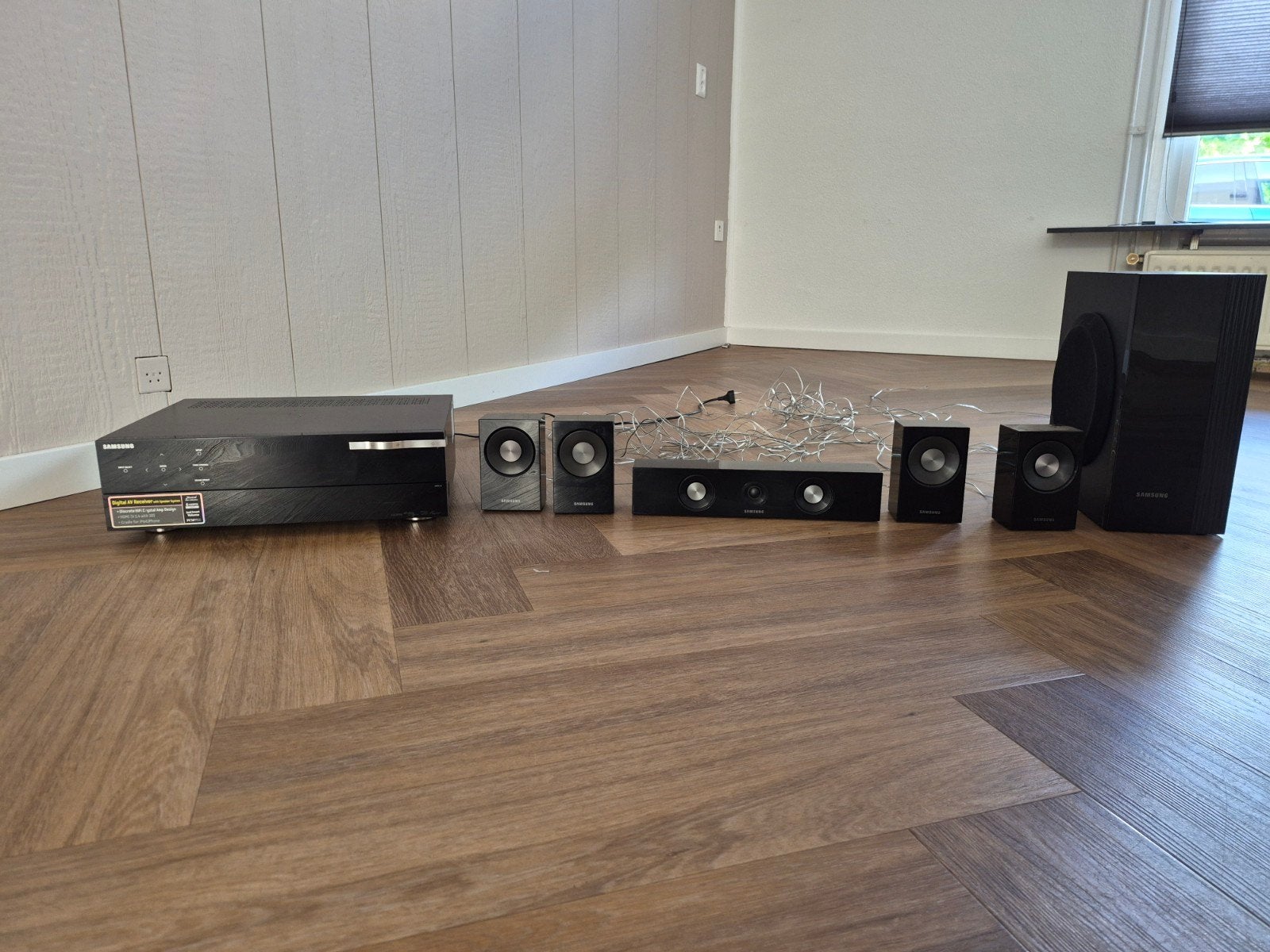 Samsung Home Cinema Set - 5.1 Surround Sound Systeem, Ophalen, Gebruikt, 5.1-systeem, 70 watt of meer
