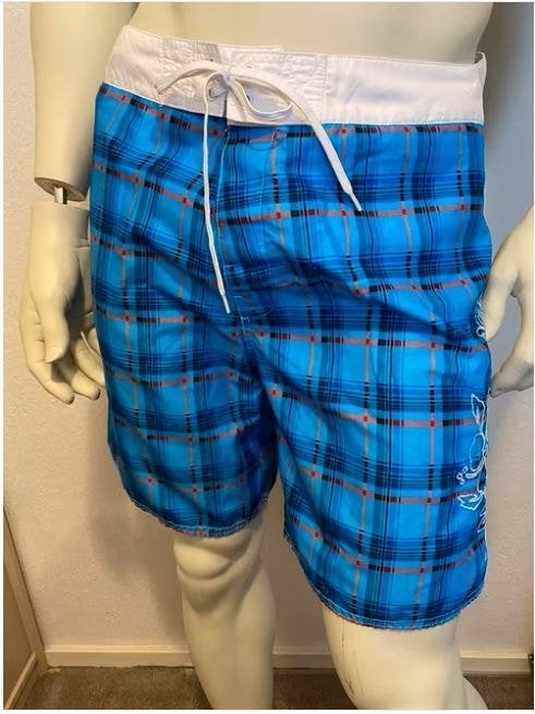 Sneaker Freak Zwemshort - Blauw Geruit - Maat L, Kleding | Heren, Badmode en Zwemkleding, Maat 52/54 (L), Blauw, Ophalen of Verzenden