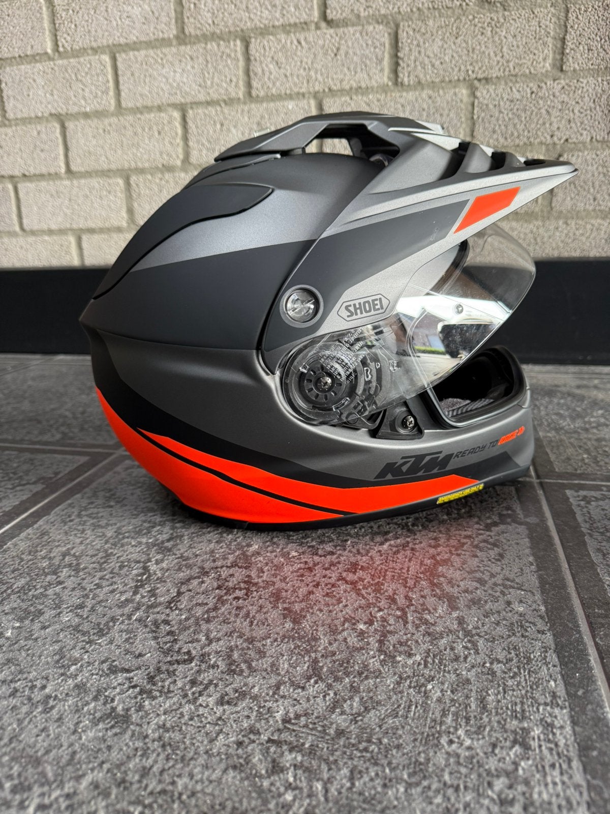 SHOEI KTM motorhelm in topstaat maat L, Motoren, Ophalen, Tweedehands, Integraalhelm, Shoei