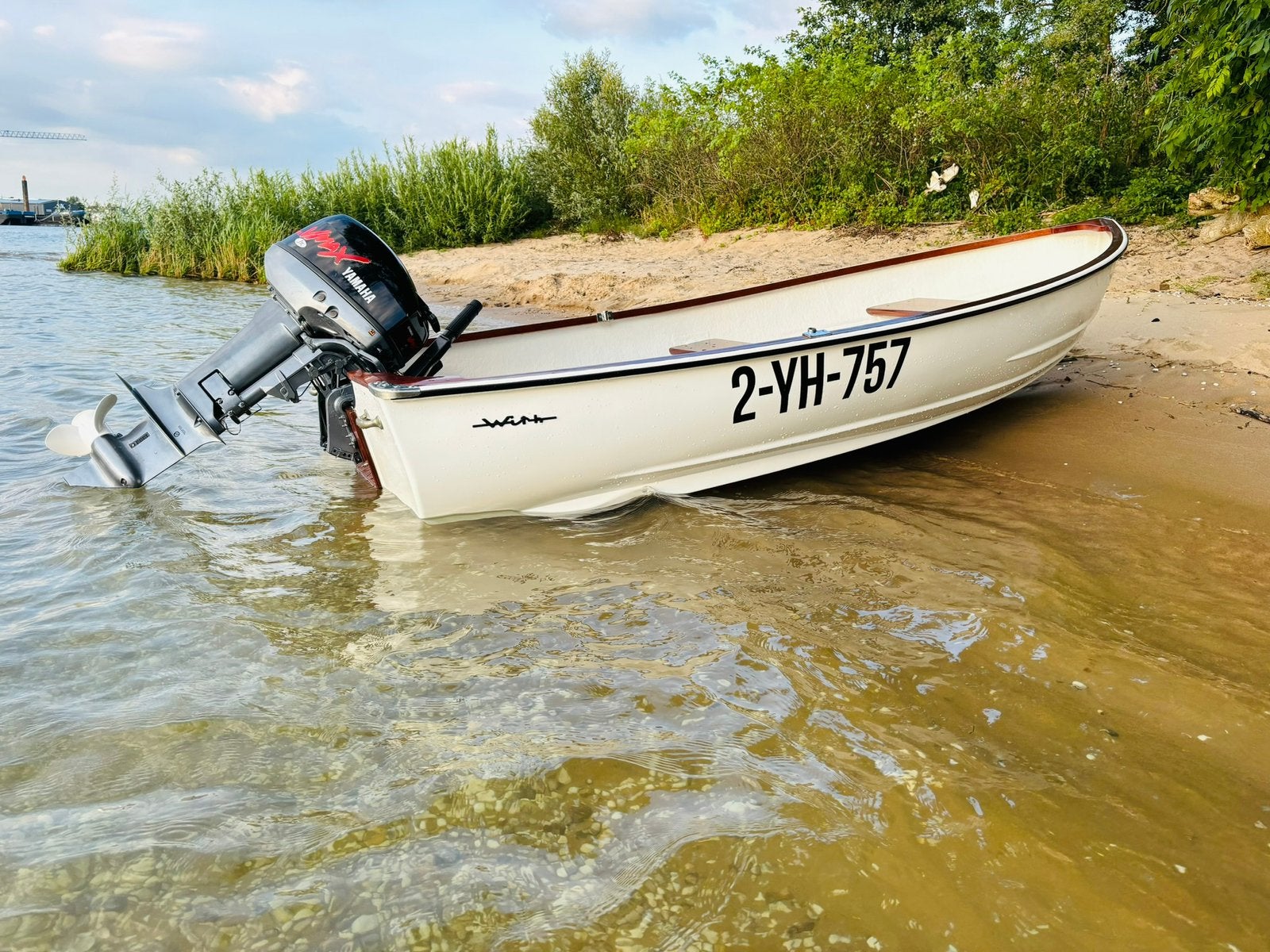 KMV With 200 Dromedille, Yamaha 15hp, Pega Trailer, Ophalen, 10 tot 30 pk, Zo goed als nieuw, Buitenboordmotor