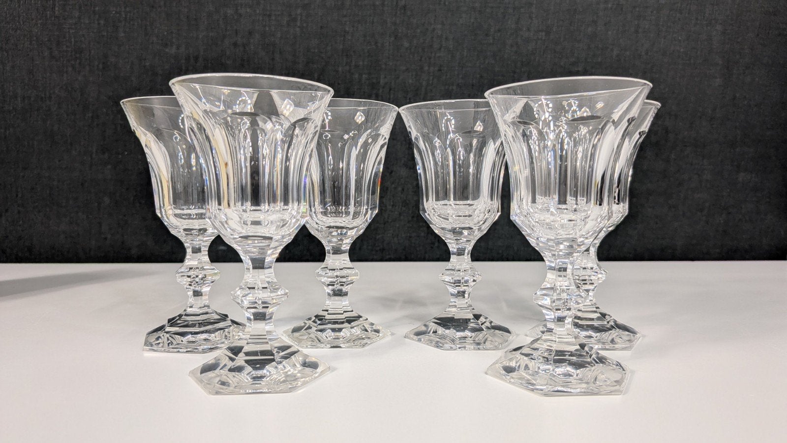 Val Saint Lambert kristallen glazen – set van 6, Antiek en Kunst, Ophalen of Verzenden