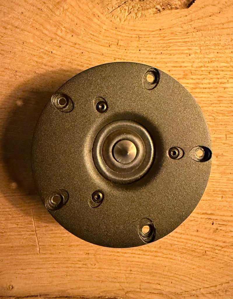 Set Tweeters Scan-Speak High-end, 104 mm, 4 Ohm, Overige merken, Gebruikt, Ophalen of Verzenden, 120 watt of meer