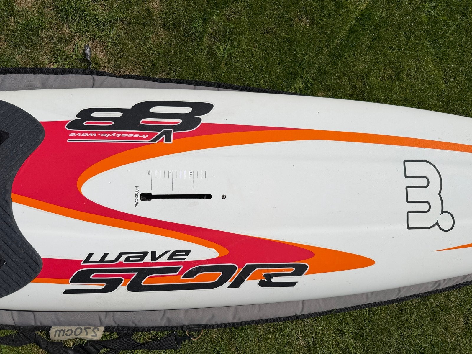Mistral Score V88 Wave met Vin & Boardbag, Watersport en Boten, Windsurfen, Ophalen, Mistral, Gebruikt, Minder dan 250 cm