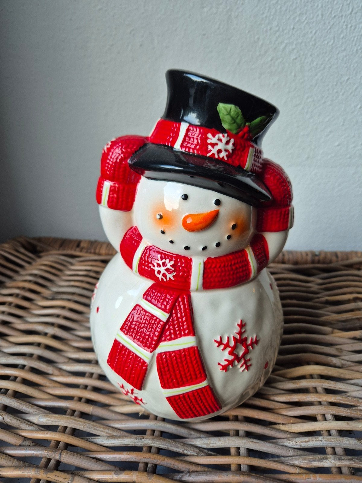 Voorraadpot Sneeuwman, Ophalen