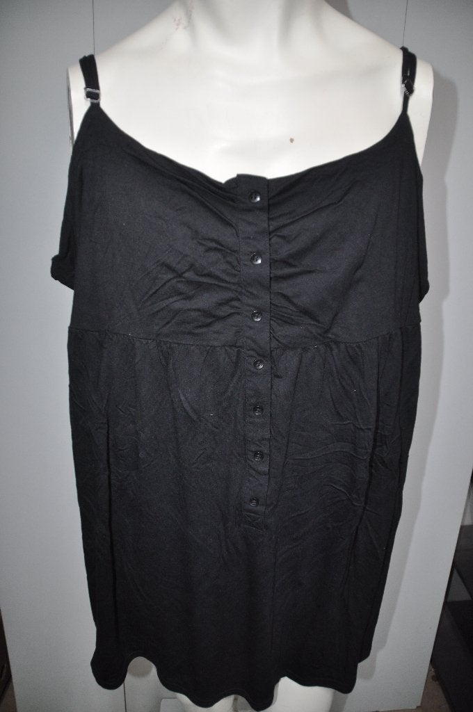 MG96 Head over heels Zwart Top maat 56, Kleding | Dames, Ophalen of Verzenden, Zo goed als nieuw, Zwart, Shirt of Top