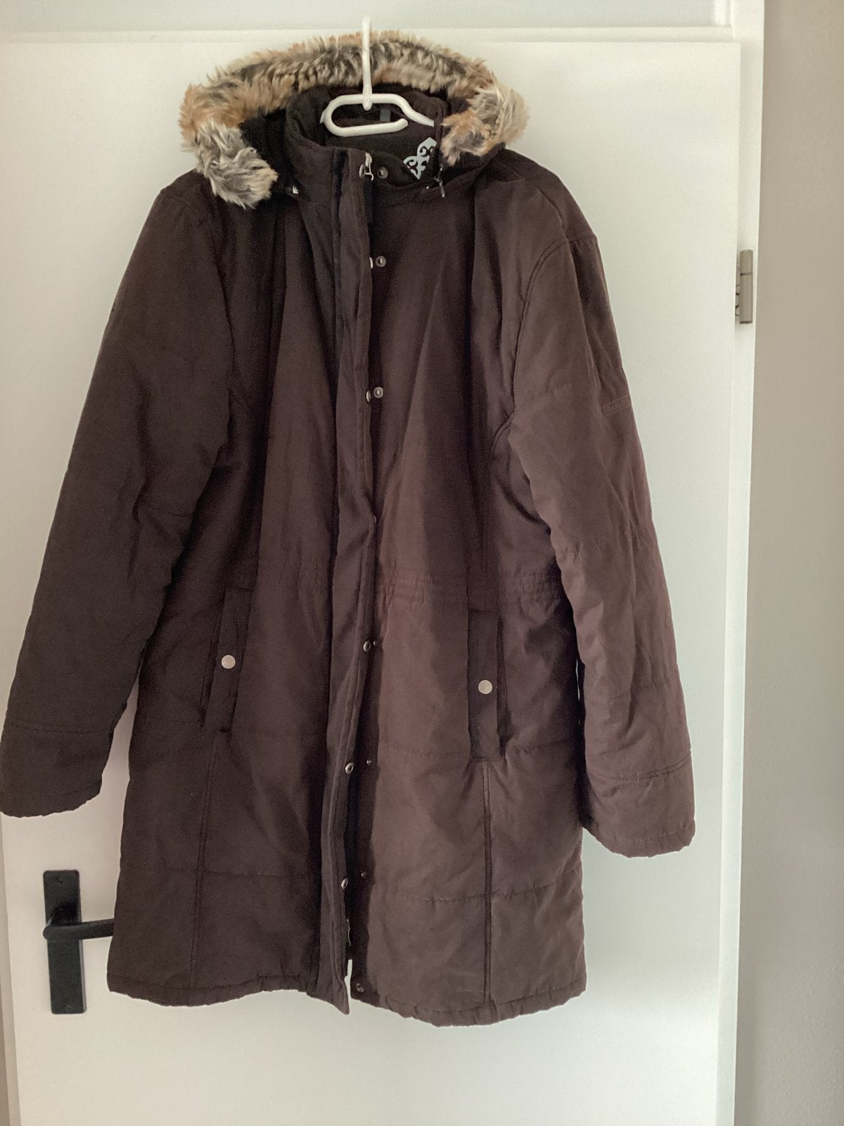 Street One winterjas met capuchon, maat 44, Ophalen of Verzenden, Gedragen, Maat 42/44 (L), Bruin