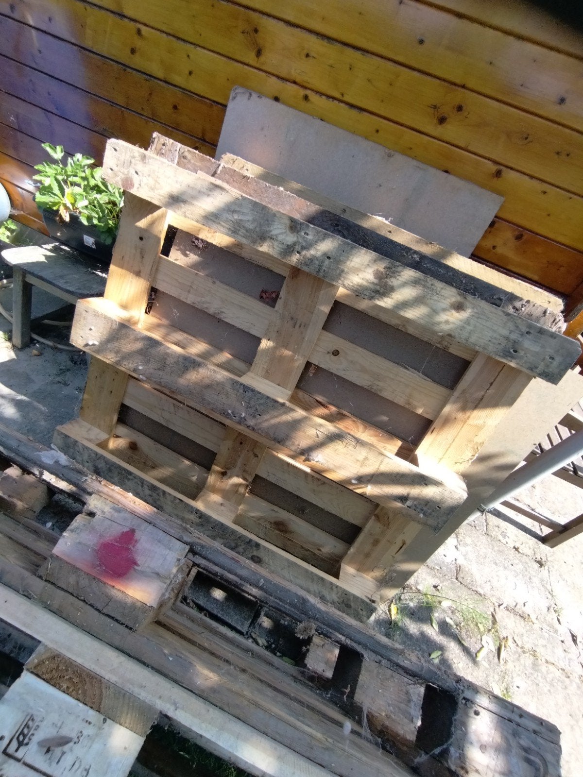 Gratis houten pallets, Gebruikt, Ophalen of Verzenden, Pallet, Minder dan 200 cm