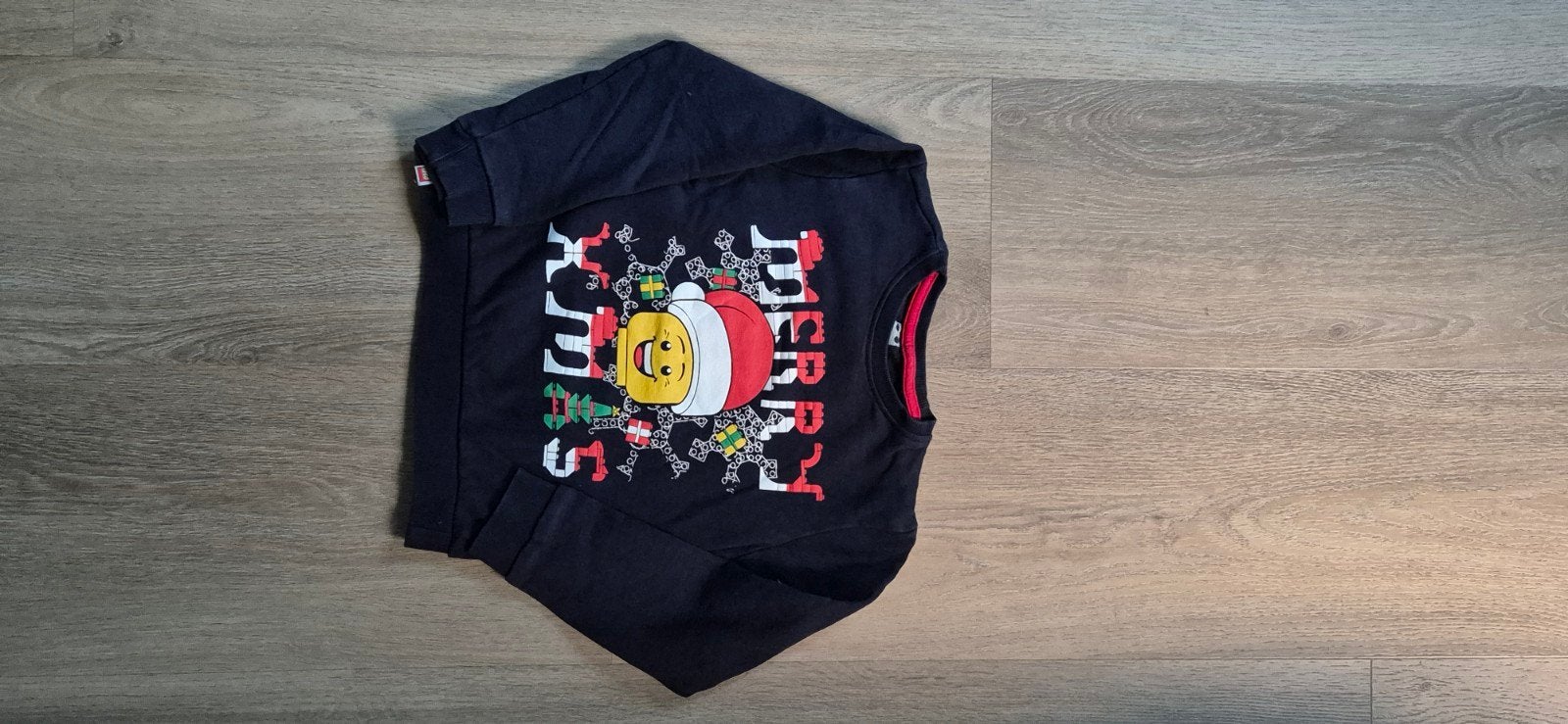 Lego Kersttrui Donkerblauw Maat 116, nieuw, Kinderen en Baby's, Lego, Jongen of Meisje, Trui of Vest, Nieuw