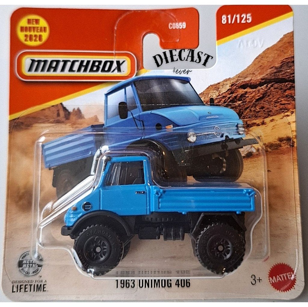 Matchbox 1963 Unimog 406, Ophalen, Nieuw, Auto
