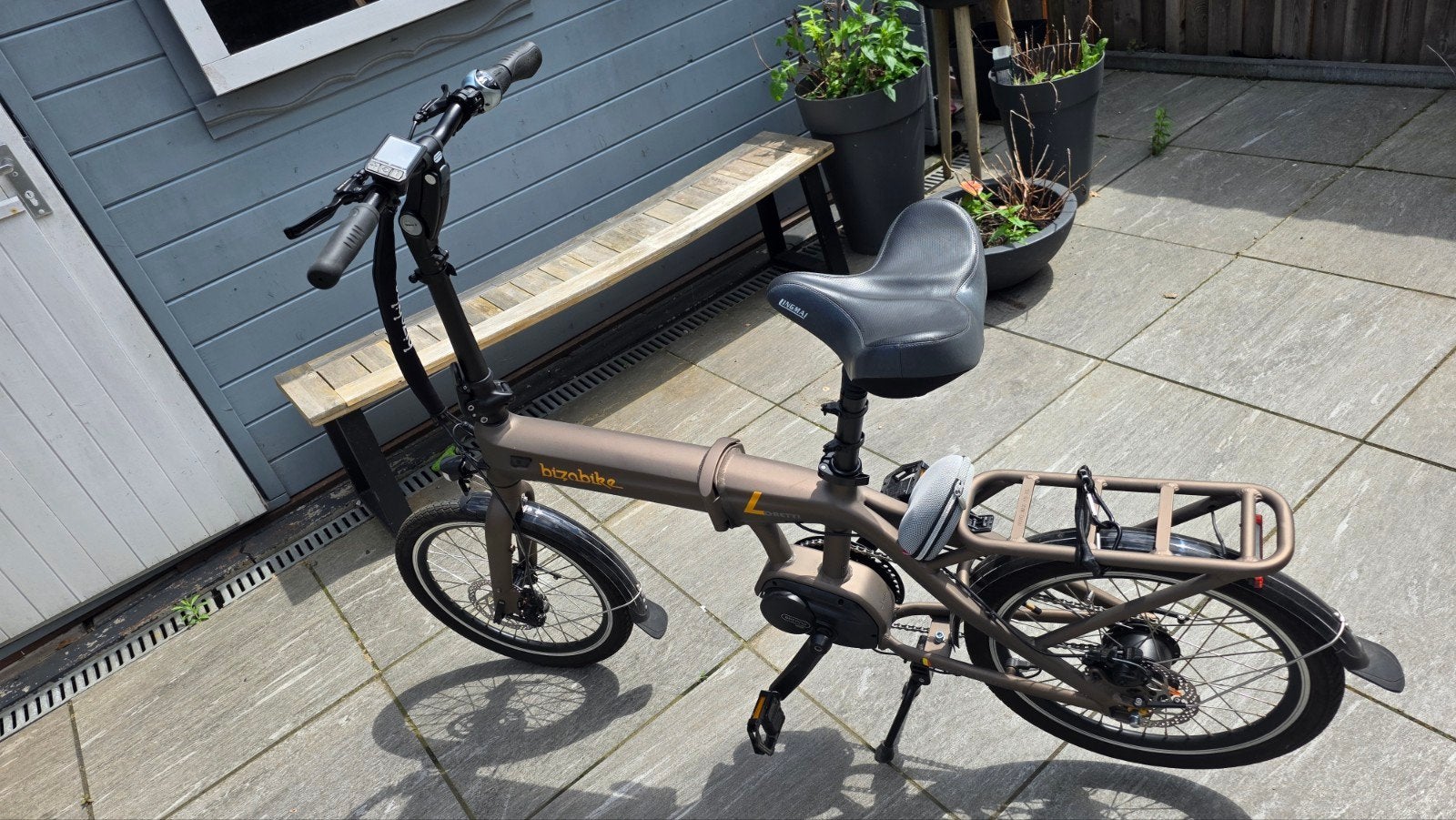 Bizobike Loretti elektrische vouwfiets met Bafang motor, Fietsen en Brommers, Elektrische fietsen, Zo goed als nieuw, Minder dan 47 cm