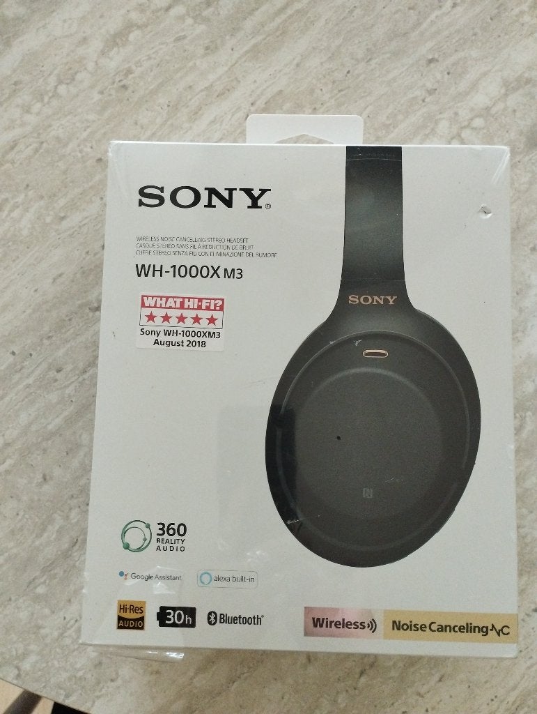 SONY - WH-1000X M3 - Noice Canceling Koptelefoon - NIEUW, Audio, Tv en Foto, Koptelefoons, Verzenden, Nieuw, Draadloos, Zwart