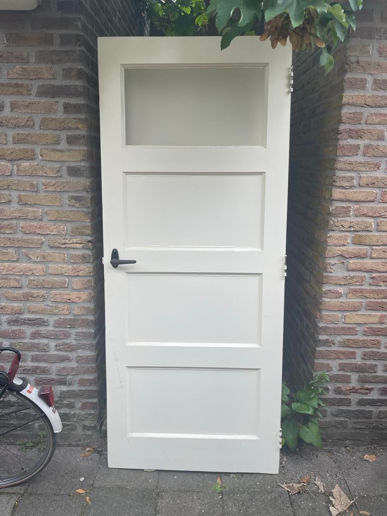 4 Paneeldeuren gratis afhalen, Doe-het-zelf en Verbouw, Deuren en Horren, Ophalen, Gebruikt, Binnendeur, 200 tot 215 cm
