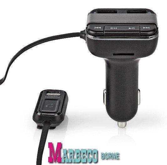 FM Audiotransmitter, FM zender, Bluetooth, Handsfree, ANC, Nedis, Nieuw, Info@marbeco.nl, Ophalen of Verzenden