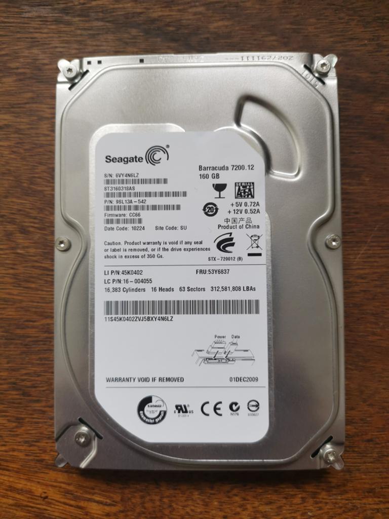 160gb harde schijf IDE, Intern, Gebruikt, HDD, Ophalen of Verzenden
