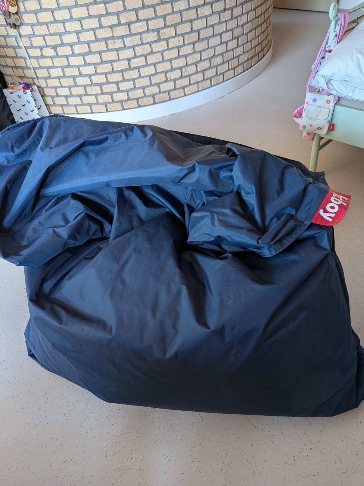 Fatboy Original Zitzak - Donkerblauw, Ophalen, Gebruikt, Blauw, Zitzak