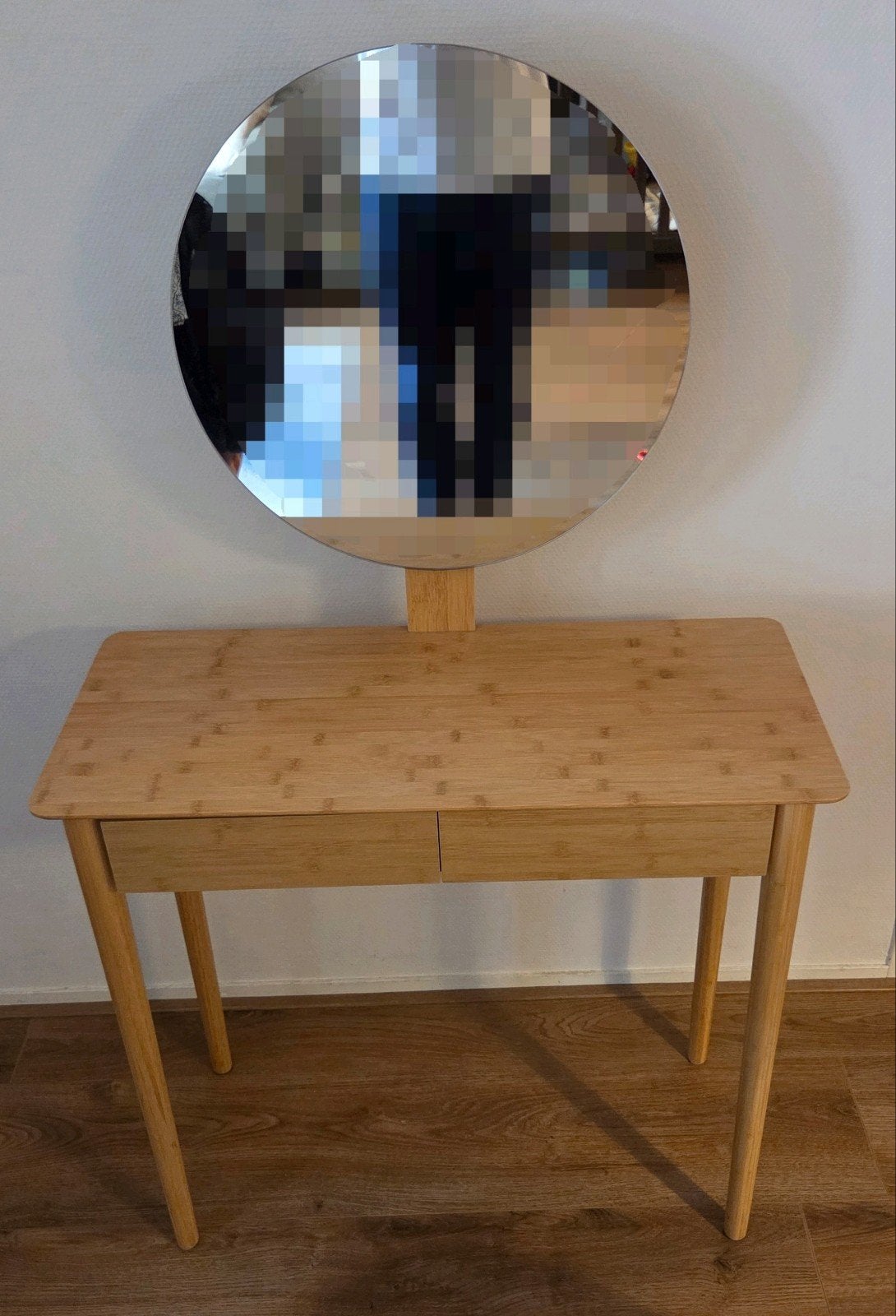 Kaptafel met spiegel uitstekende staat, Ophalen, 100 tot 150 cm, Scandinavisch, 50 tot 100 cm