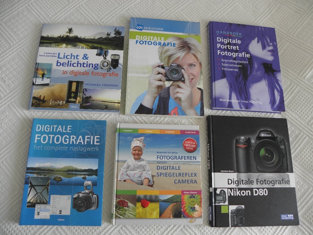 Boeken Nikon Freeman Pieter Dhaeze + cursus fotografie, Ophalen, Zo goed als nieuw, Fotografie algemeen, Diverse auteurs