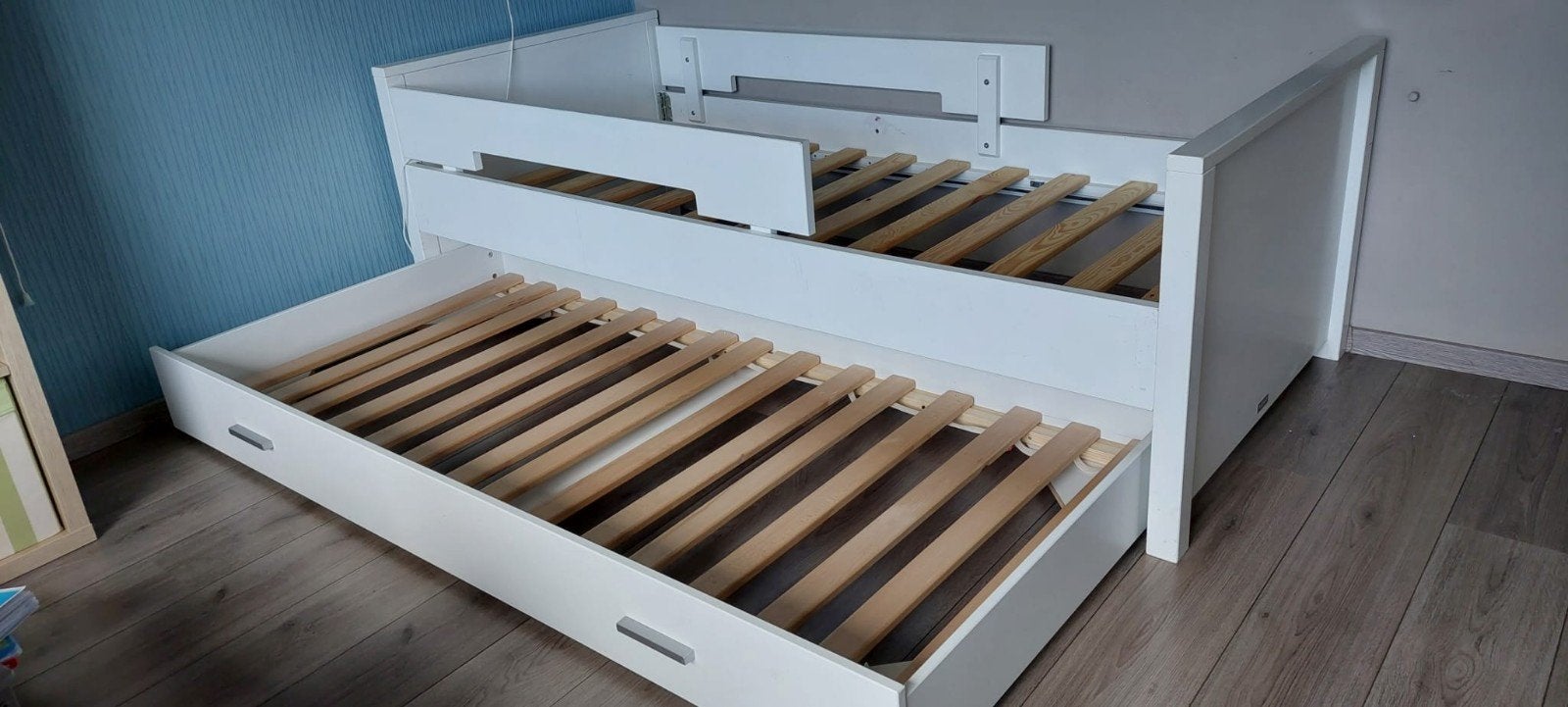 Bopita bed met uitschuifbaar logeerbed (excl. matras), Kinderen en Baby's, Kinderkamer | Bedden, Ophalen, 85 tot 100 cm, Gebruikt