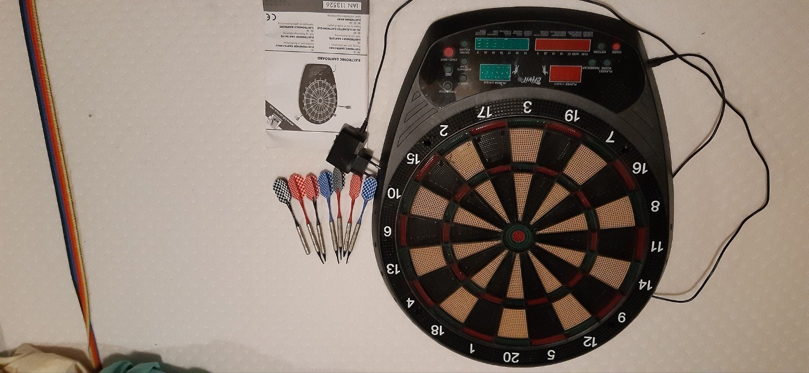 Elektronisch Dartbord Crivit met Soft Tip Darts, Sport en Fitness, Darts, Ophalen of Verzenden