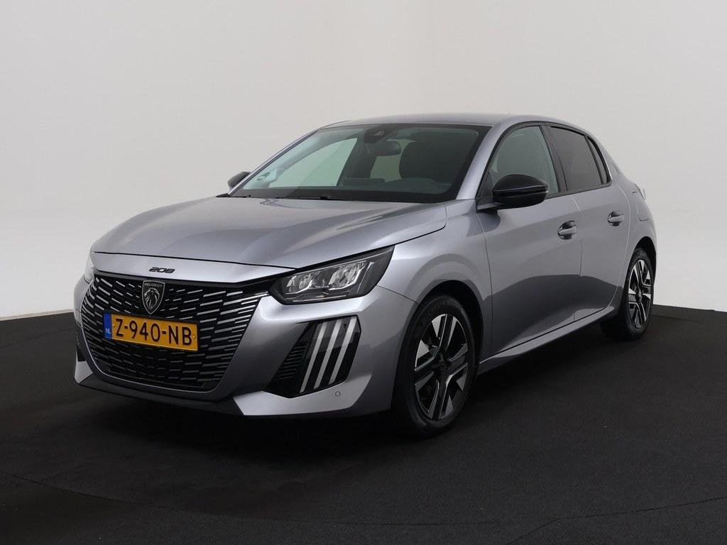 Peugeot 208 1.2T 100pk Allure H.Leder/Ecc/CarPlay/Cruise/Led, Auto's, Peugeot, Voorwielaandrijving, Parkeersensor, 101 pk, Gebruikt