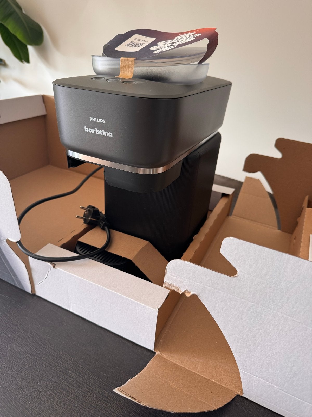 Philips Baristina Koffiezetapparaat - Nieuw in doos, Afneembaar waterreservoir, 2 tot 4 kopjes, Koffiemachine, Nieuw