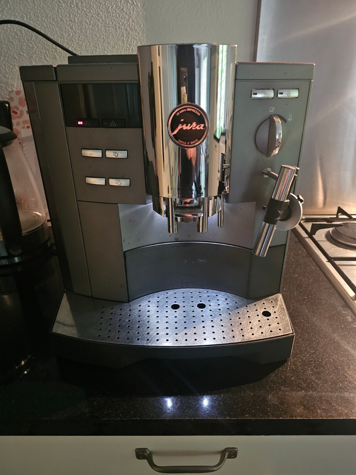 Jura Impressa J9 Koffiemachine - Swiss Made, Witgoed en Apparatuur, Koffiezetapparaten, Gebruikt, Koffiemachine, Afneembaar waterreservoir