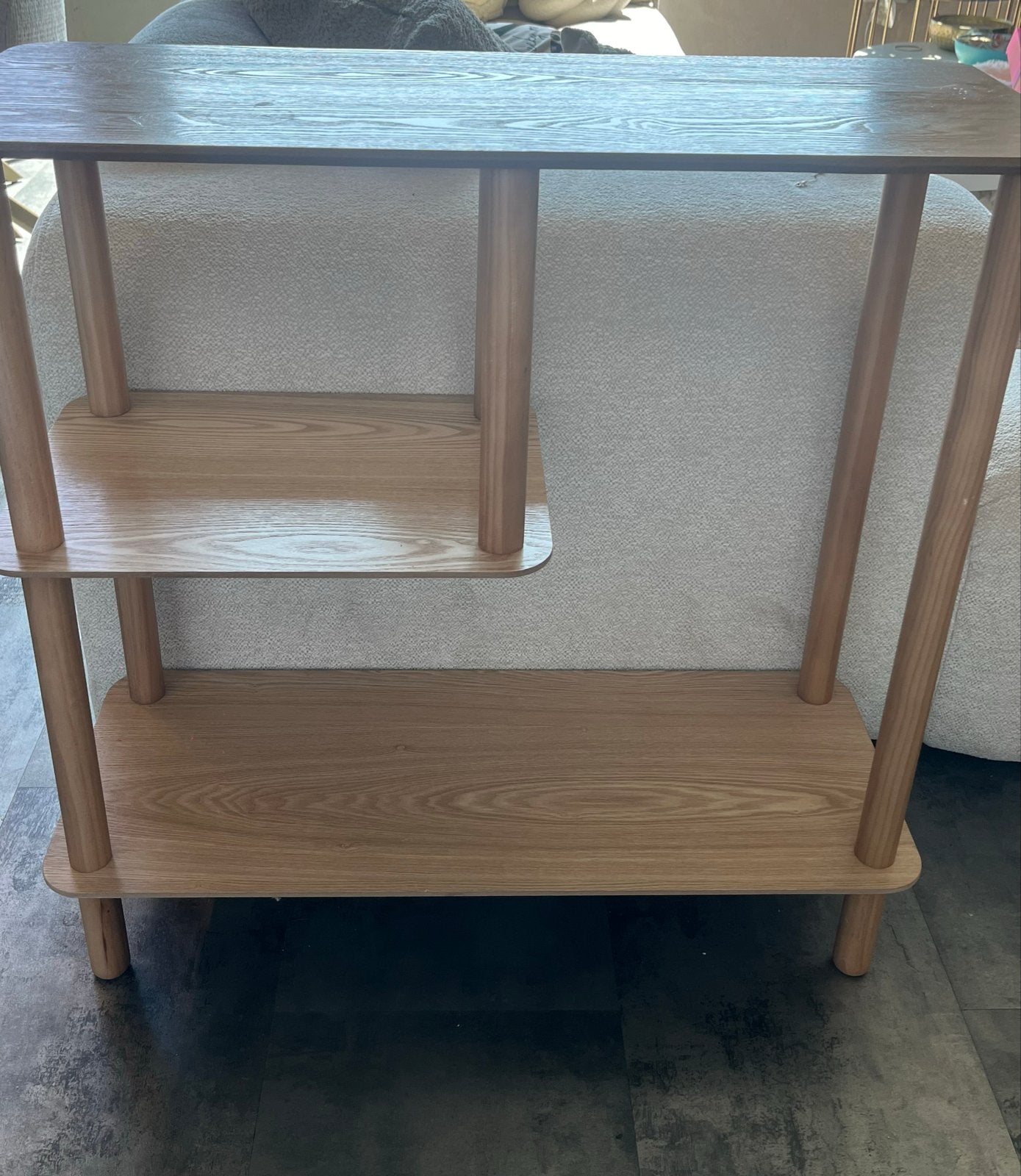 Stijlvolle houten vakkenkast  (75x75x30), Ophalen, Zo goed als nieuw