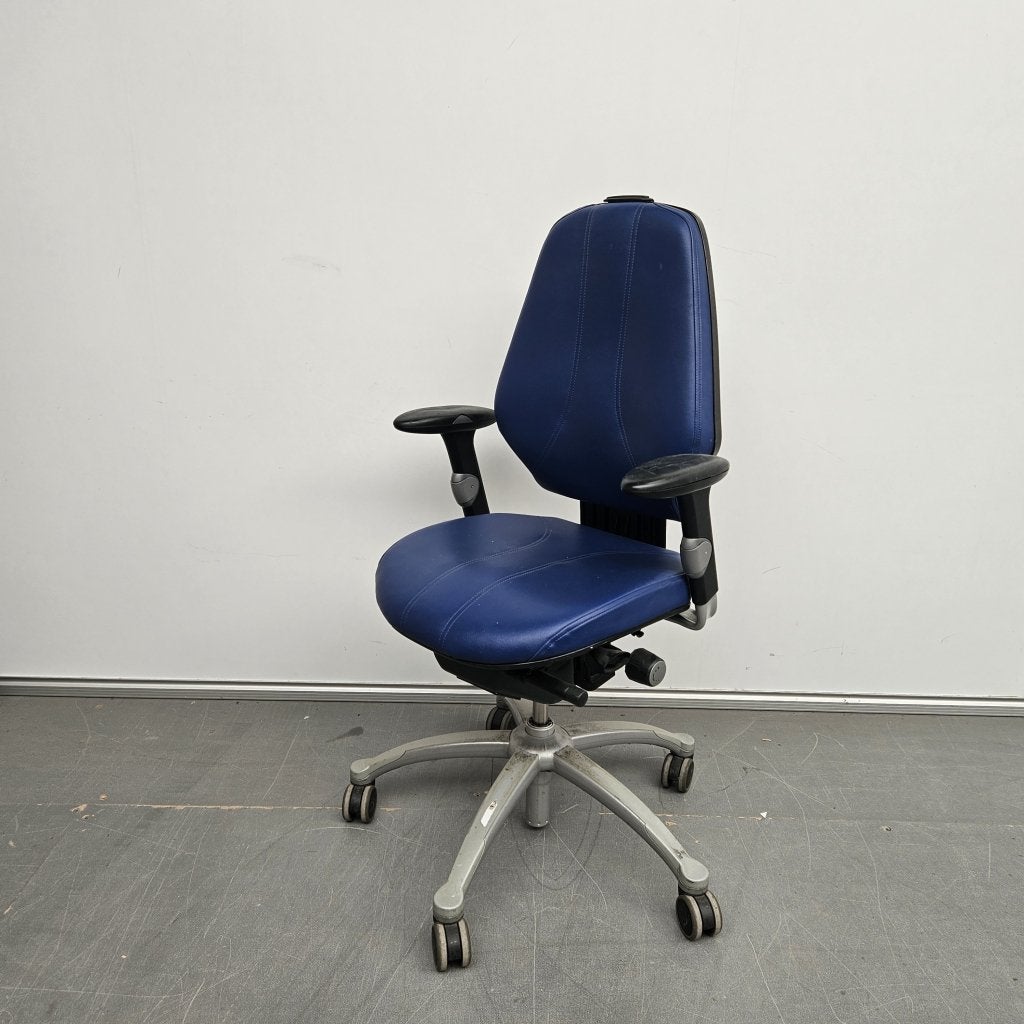 RH Logic bureaustoel / werkplaats stoel - blauwe skai, Niet ingevuld, Gebruikt, Niet ingevuld, Niet ingevuld