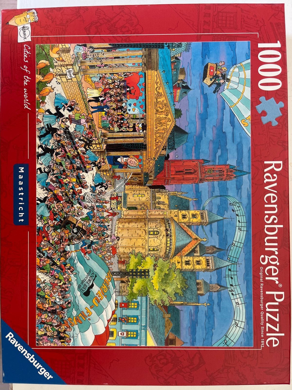 Ravensburger Puzzel Cities of the World 1000 stukjes, Ophalen, 500 t/m 1500 stukjes, Zo goed als nieuw, Legpuzzel