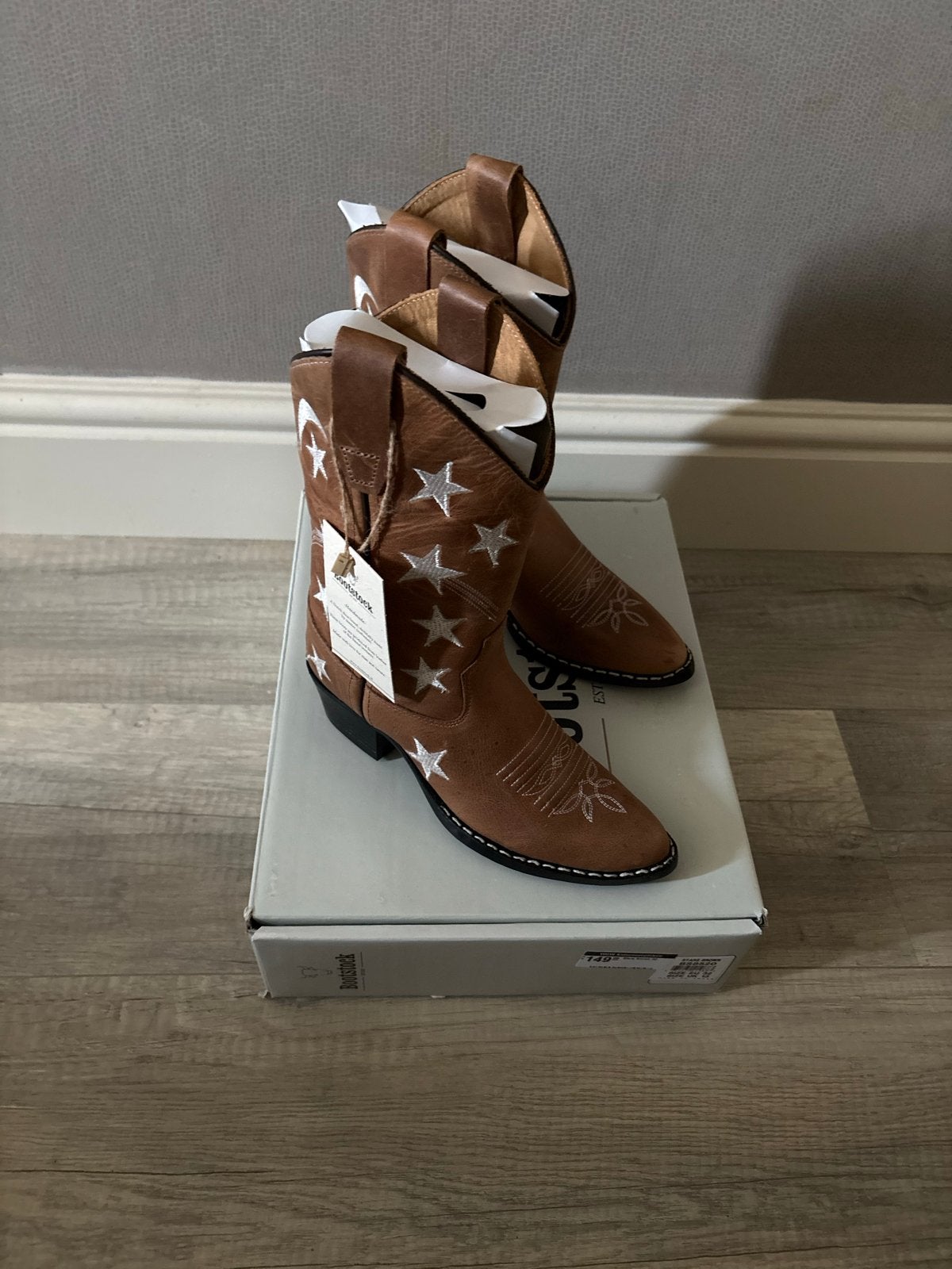 Bootstock cowboylaarzen Stars Brown maat 32 nieuw, Ophalen of Verzenden, Nieuw, Laarzen
