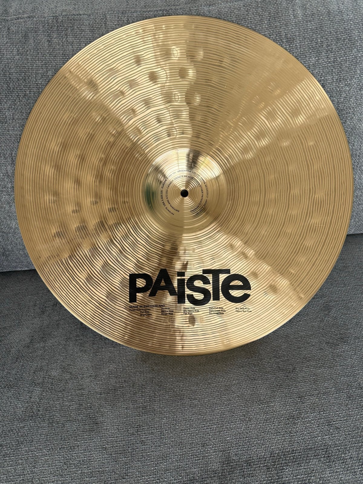 Paiste signature Full Ride 20", Ophalen of Verzenden, Zo goed als nieuw