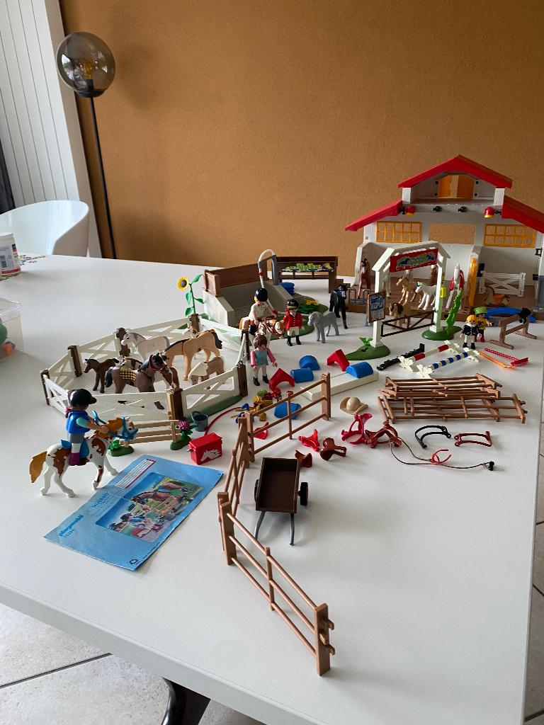 Playmobil paardenstal en wasplaats, Ophalen, Zo goed als nieuw, Complete set