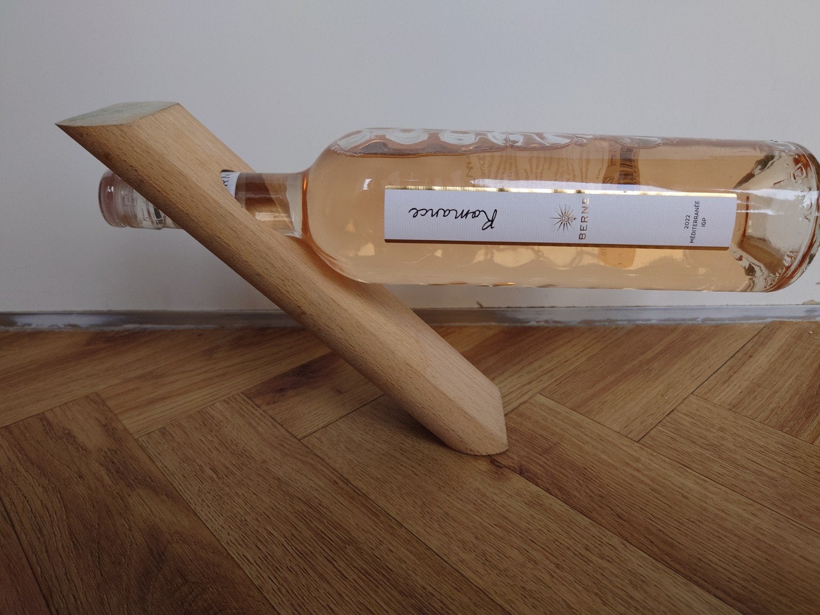 Houten wijnstandaard / flessenhouder, Ophalen of Verzenden, Zo goed als nieuw, Hout, Minder dan 5 flessen