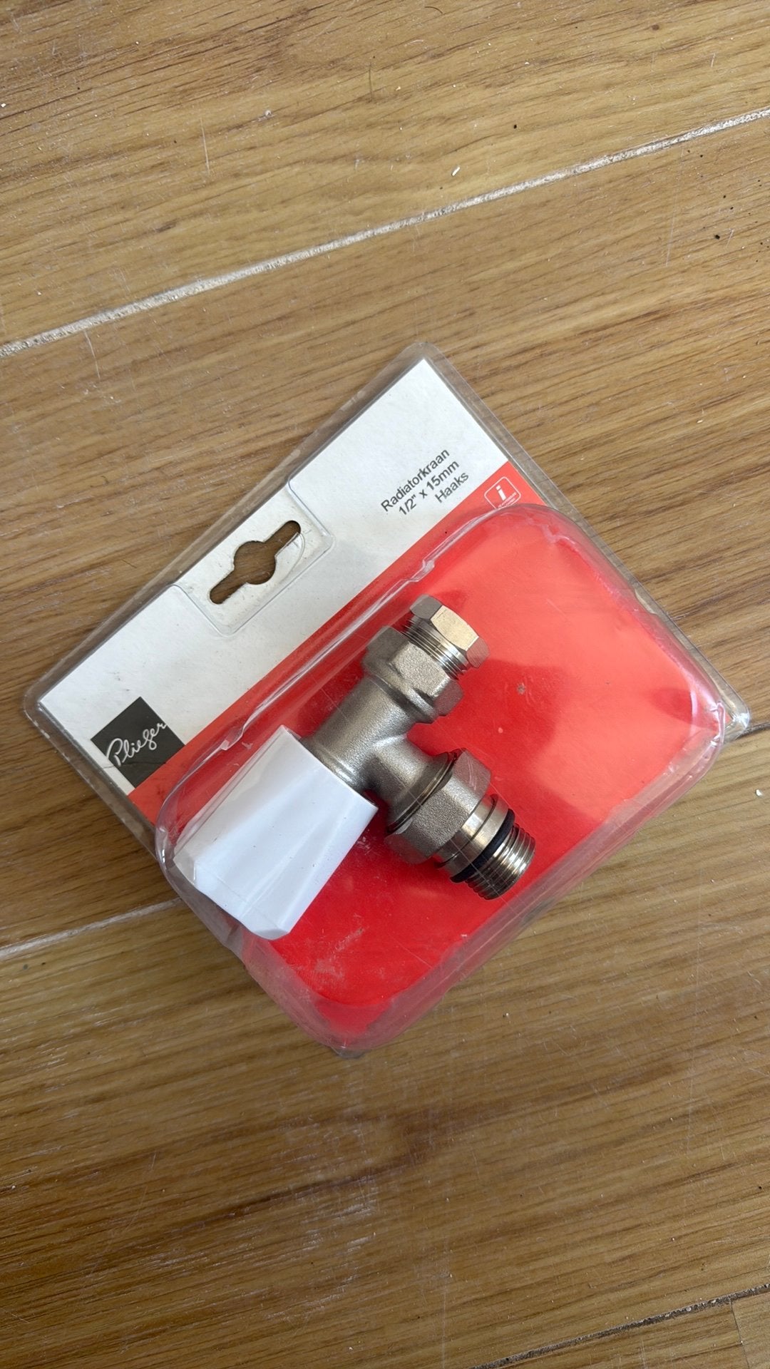 Plieger radiatorkraan 1/2 x 15 mm haaks, Minder dan 30 cm, Overige typen, Nieuw, Minder dan 60 cm