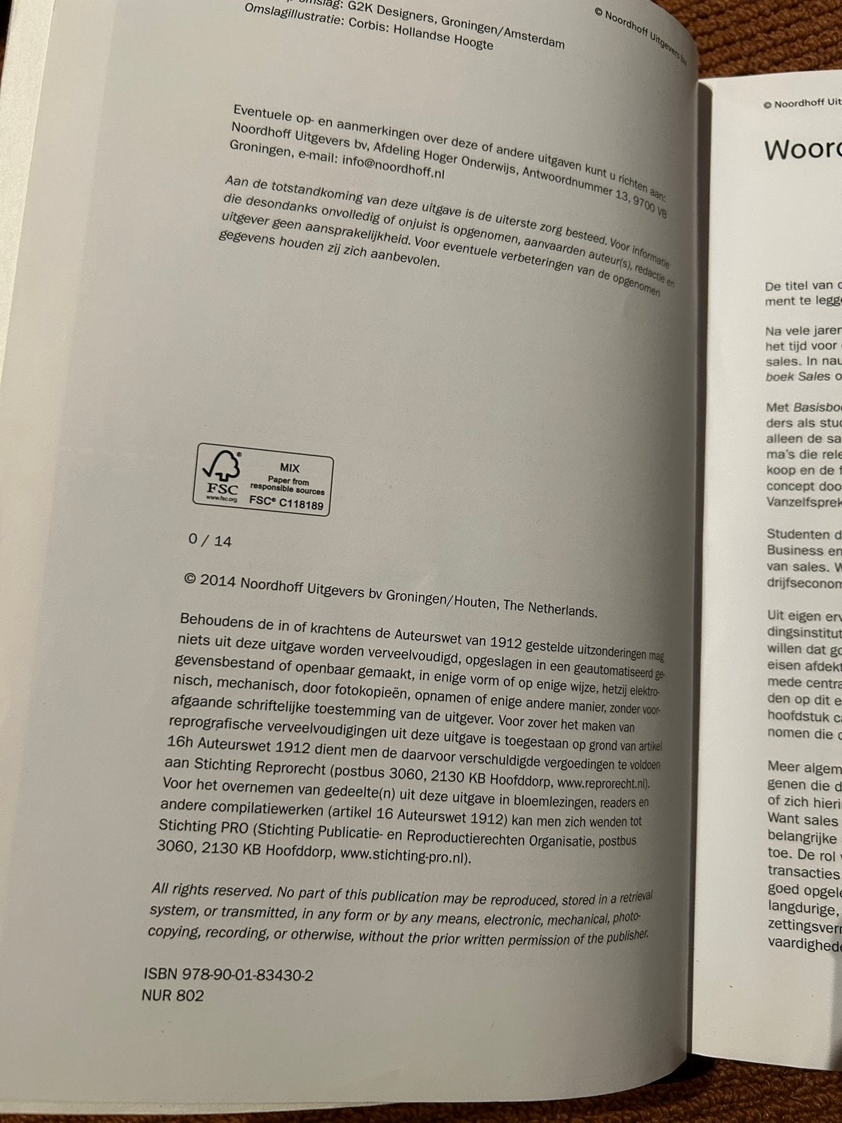 Basisboek Sales - Robin van der Werf (Derde druk), Ophalen of Verzenden, Zo goed als nieuw, Economie en Marketing