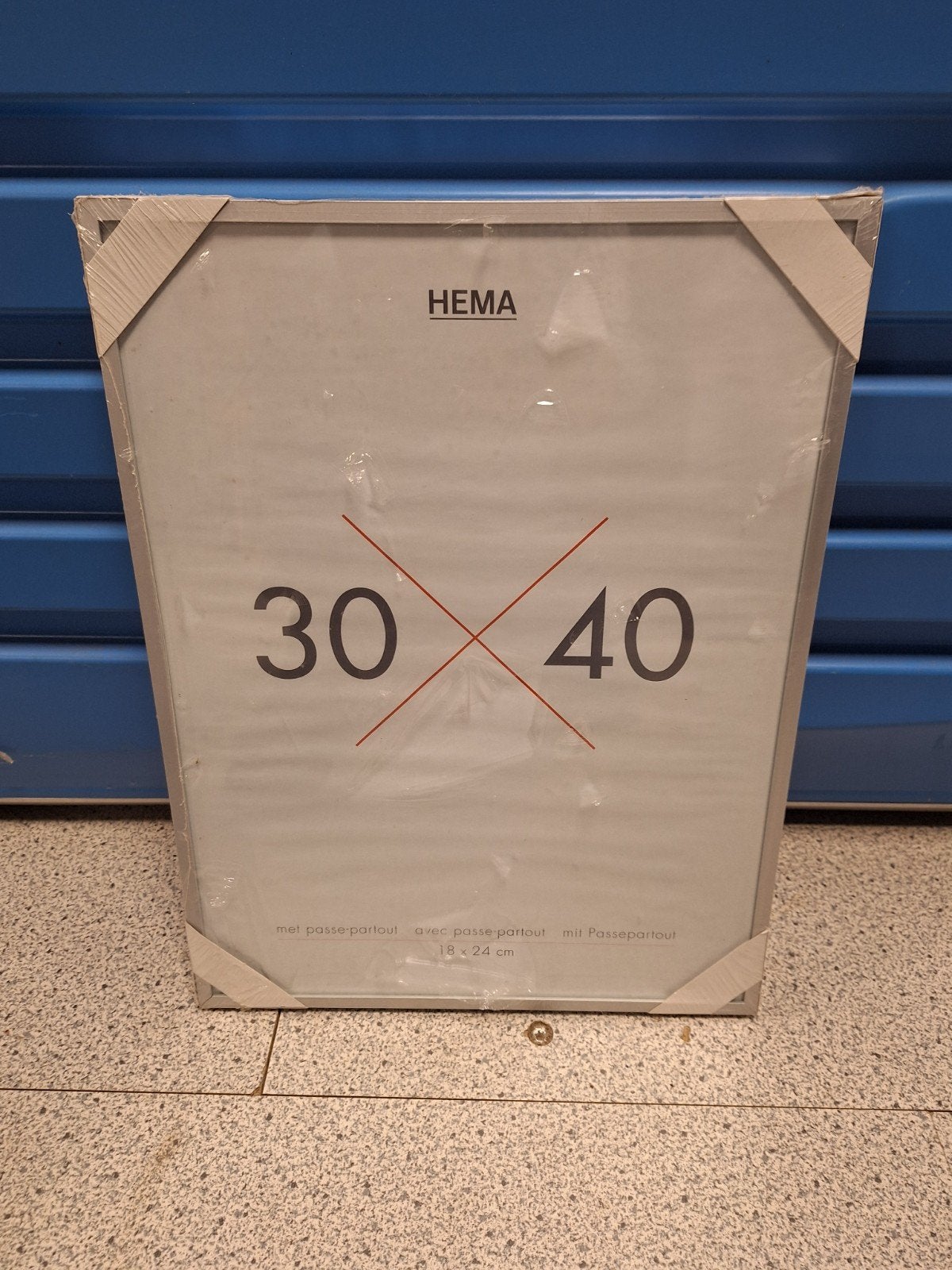 Hema aluminium Fotolijst 30x40 cm, Ophalen, Hangend, 40 cm, Nieuw
