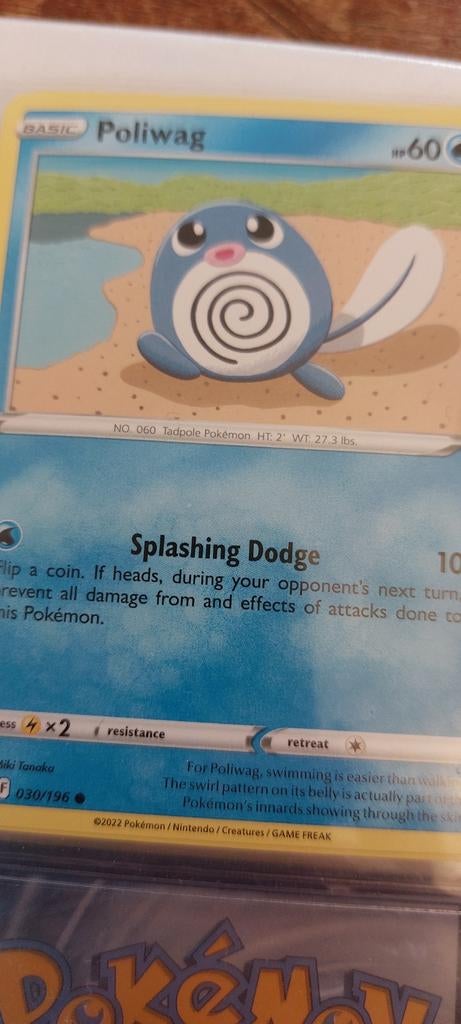 Poliwag 30 lost origin pokemon kaart, Ophalen of Verzenden, Zo goed als nieuw