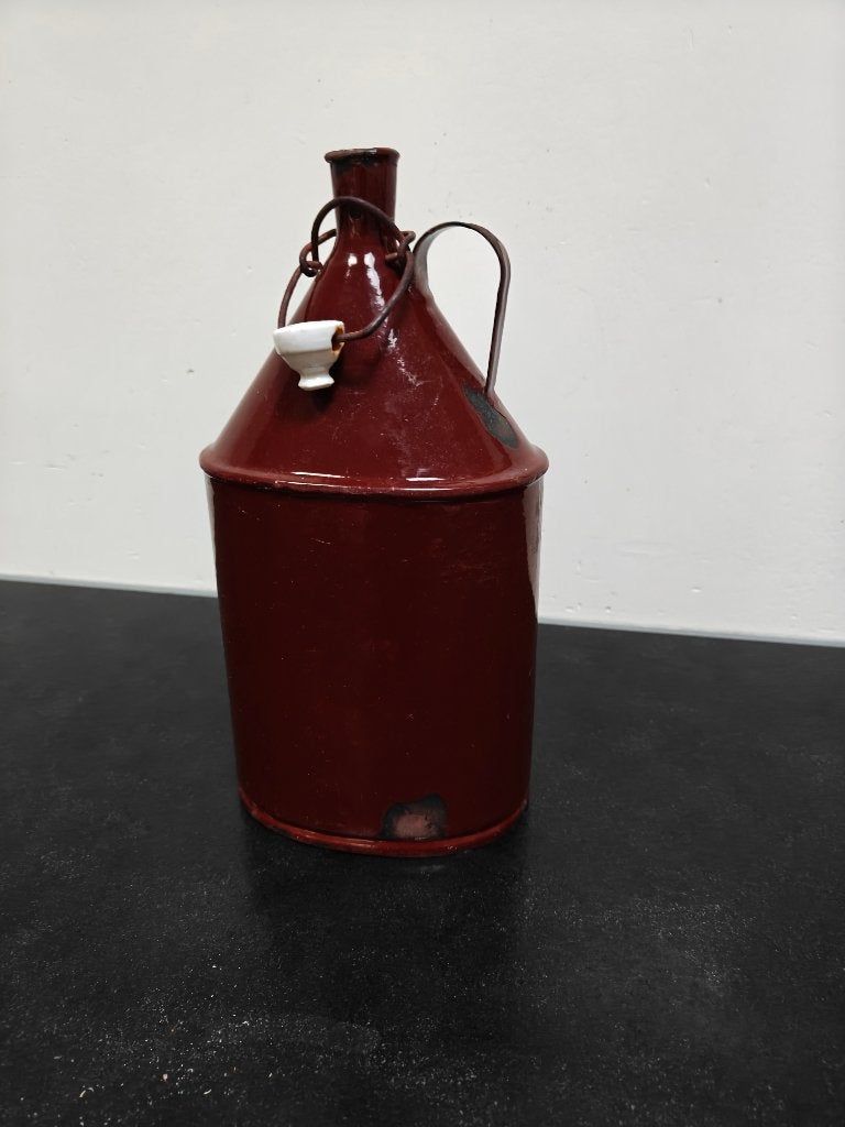 antieke emaille veldfles, Ophalen of Verzenden
