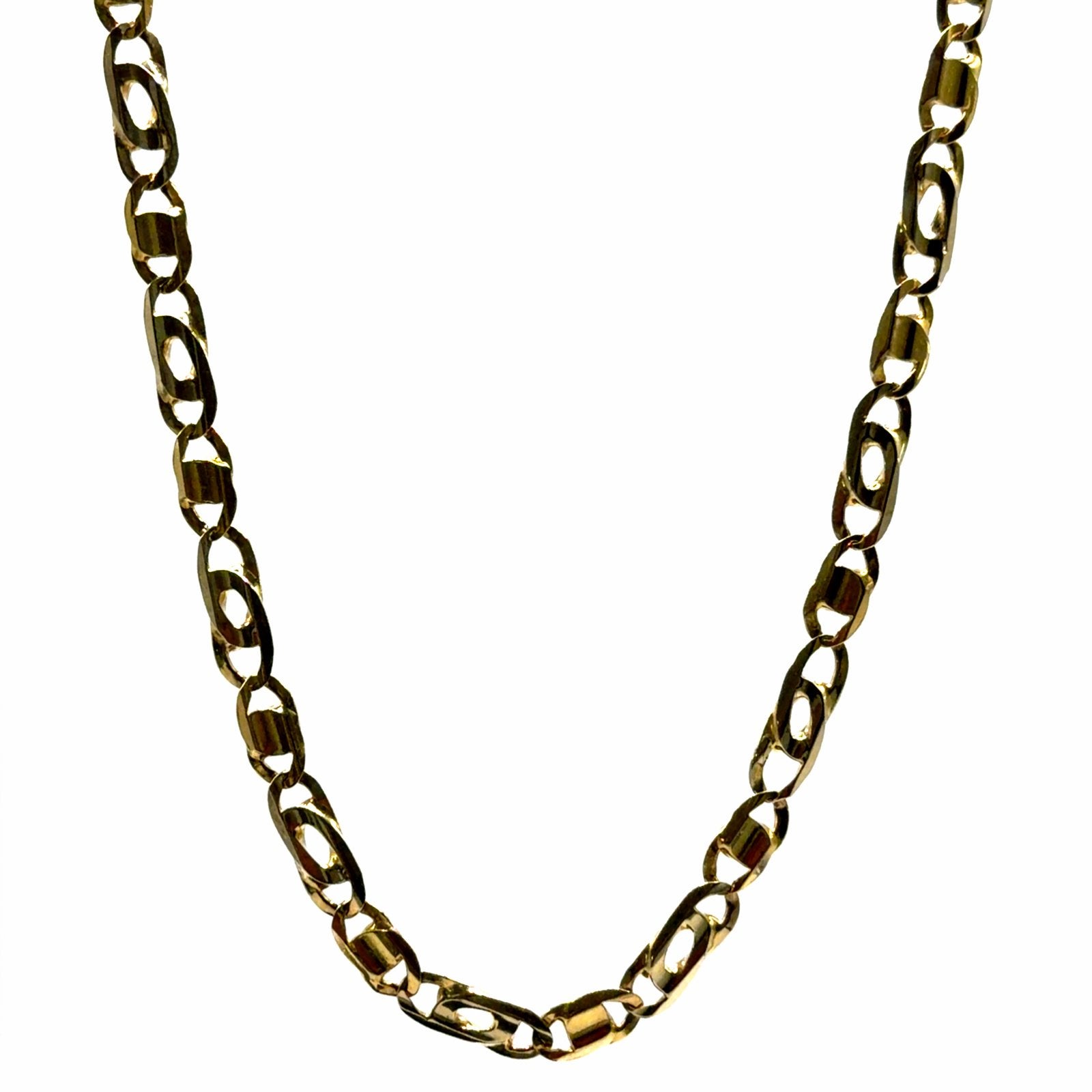 Gouden ketting 18k 55 cm - bicolor, Sieraden, Tassen en Uiterlijk, W, Nieuw, Ophalen of Verzenden, W