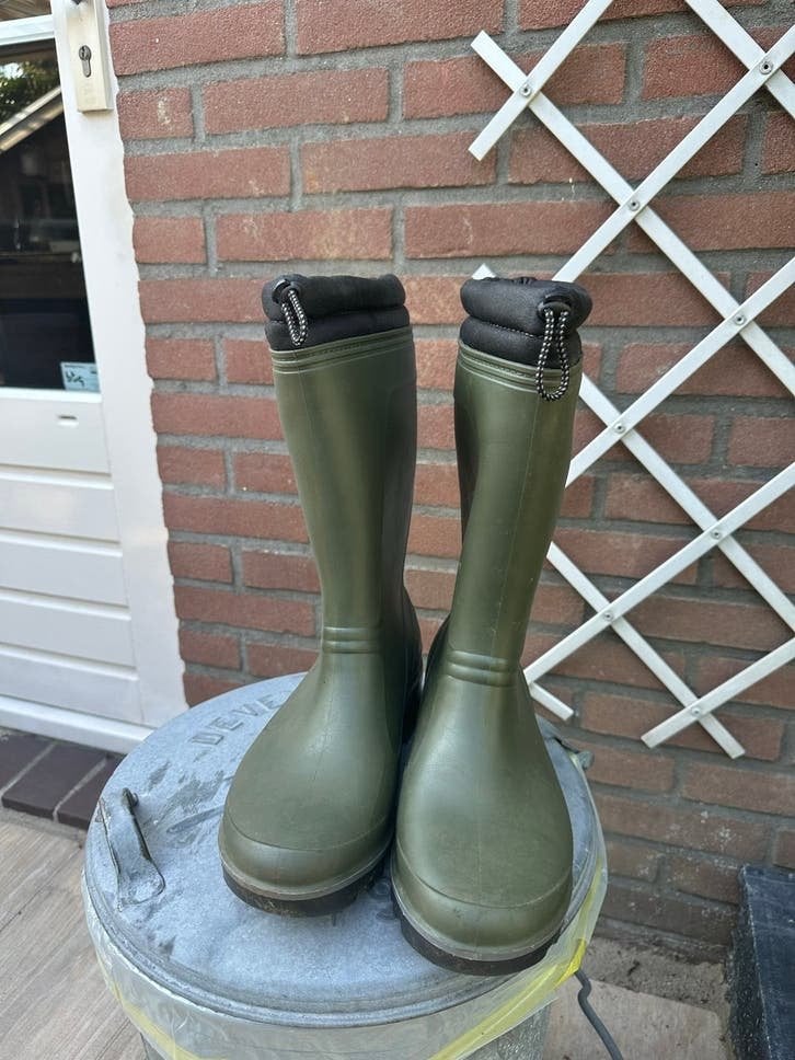 Spirale regenlaarzen gevoerd maat 42, Verzenden, Gedragen, Groen, Regenlaarzen