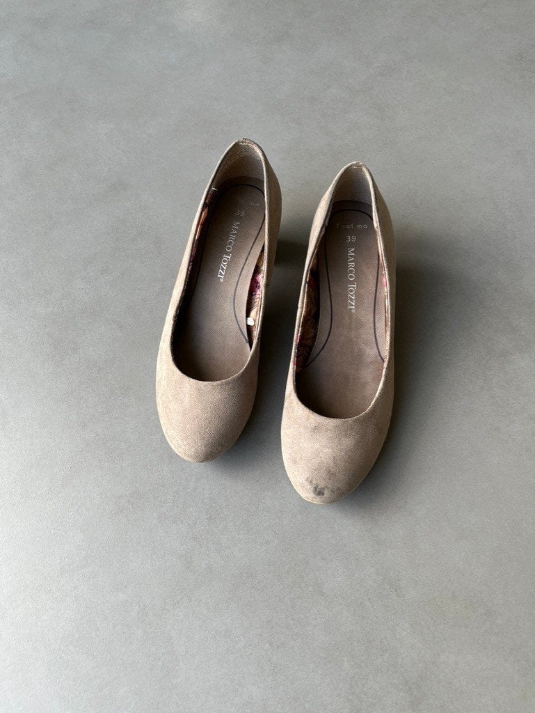 Bruine suedelook Marco Tozzi pumps, maat 39, Schoenen met lage hakken, Bruin, Verzenden, Marco Tozzi