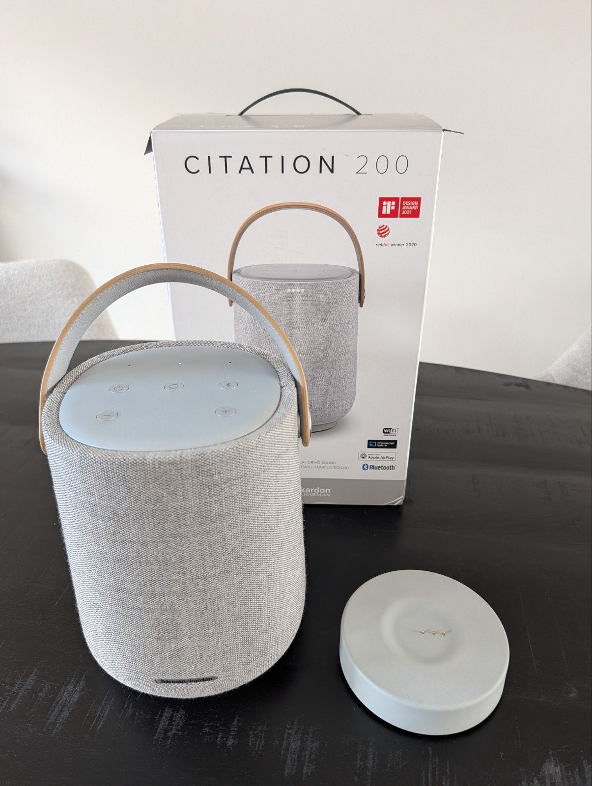 Z.g.a.n. Harman Kardon Citation 200 grijs, Audio, Tv en Foto, Luidsprekers, Ophalen of Verzenden, Zo goed als nieuw, Minder dan 60 watt