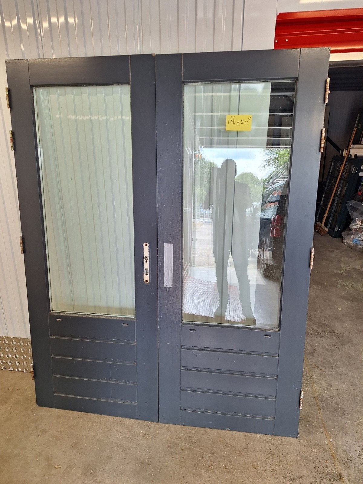 te koop tuindeuren, Ophalen of Verzenden, 200 tot 215 cm, Glas, Buitendeur