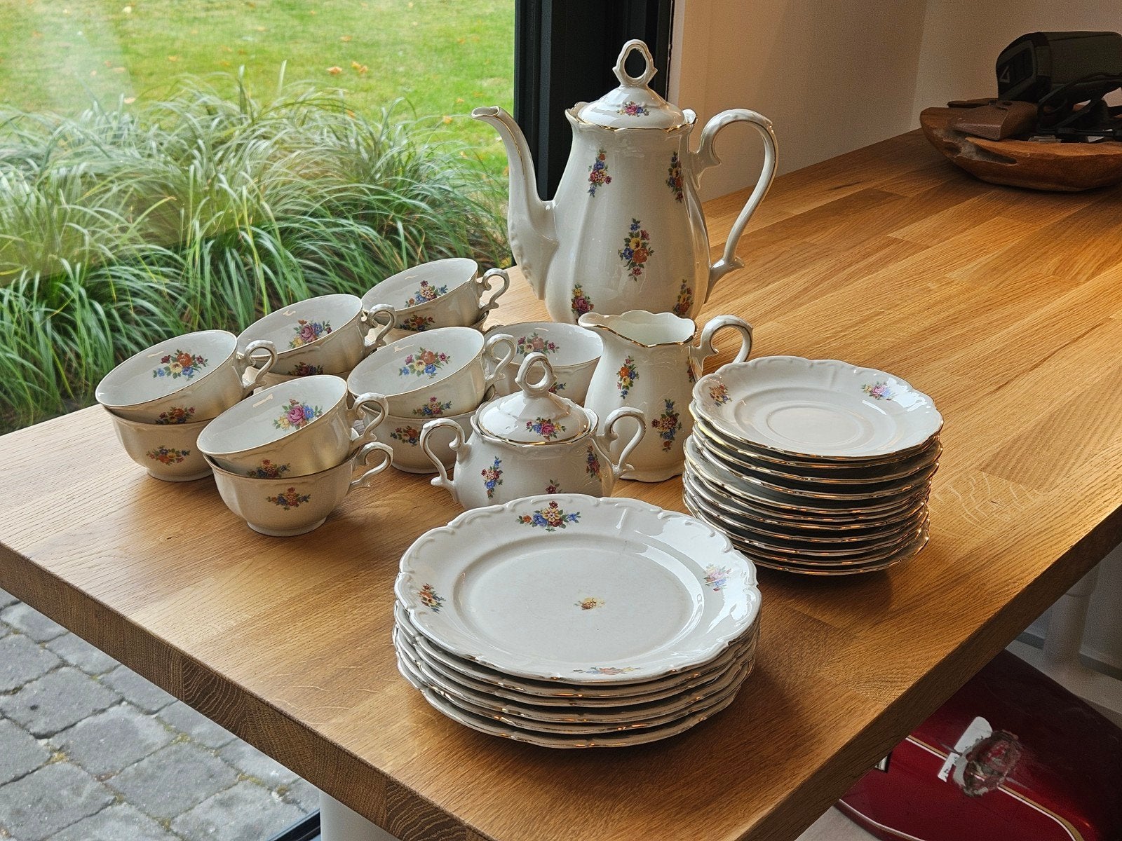 Prachtig vintage porseleinen servies Bareuther Bavaria, Ophalen