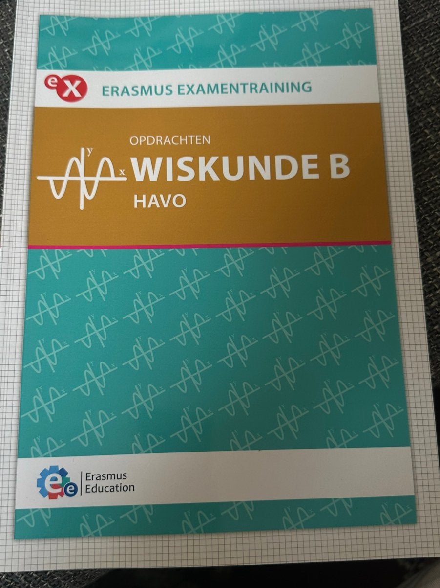 Erasmus Examentraining Wiskunde B HAVO Opdrachtenboek, Ophalen of Verzenden, Beta, Zo goed als nieuw, HBO