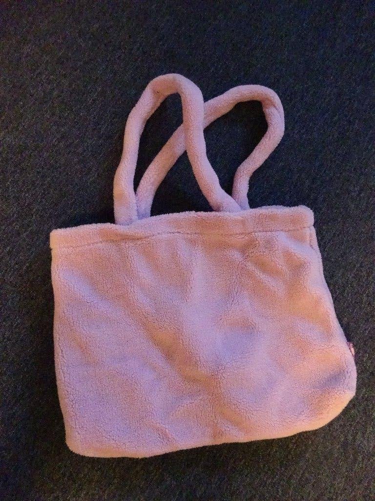 ( nr. 137 )    pluche roze tas / teddy mama tas, Ophalen of Verzenden, Zo goed als nieuw, Roze, Handtas