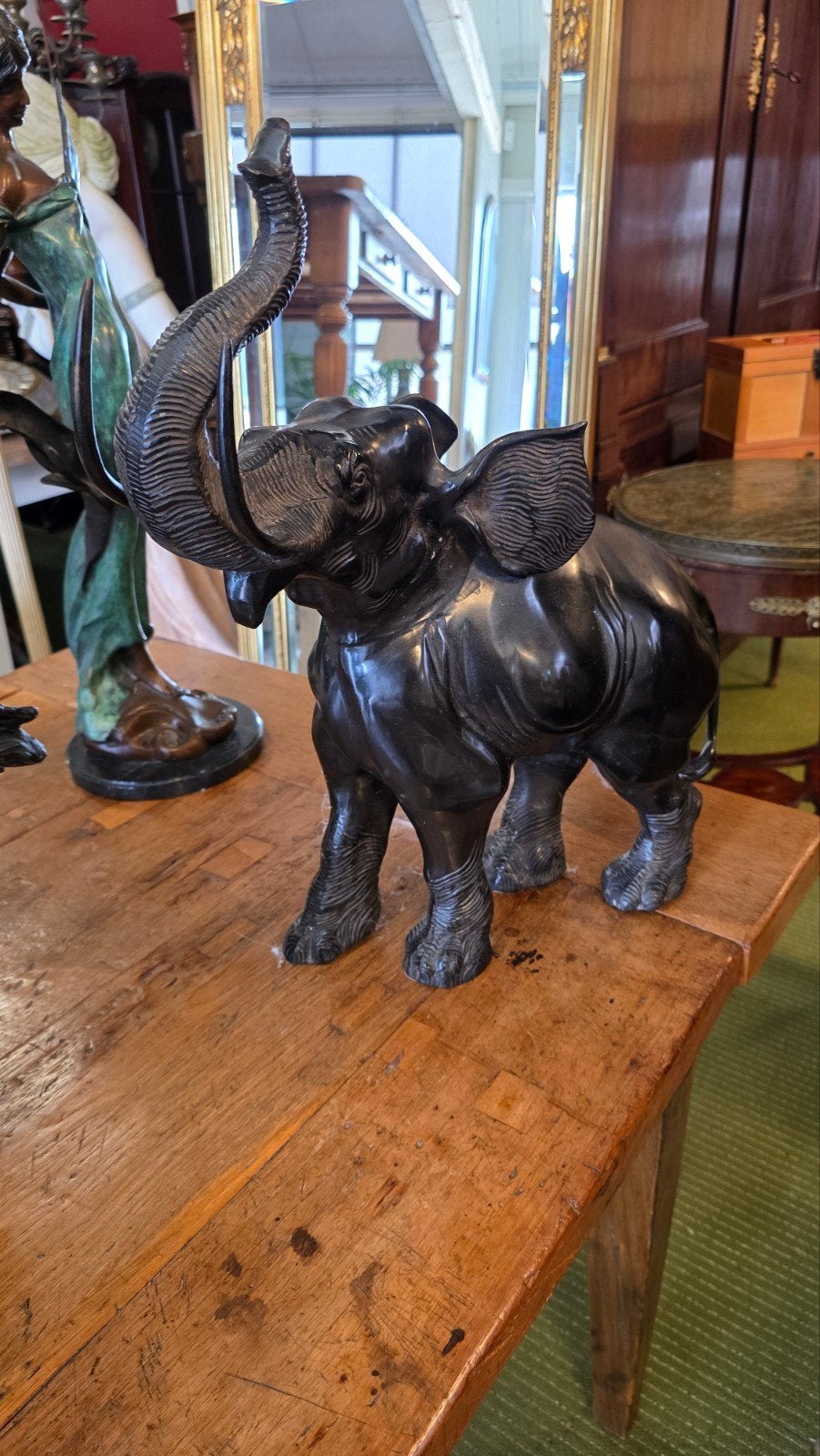 Antiek bronzen beeld van olifant, Ophalen