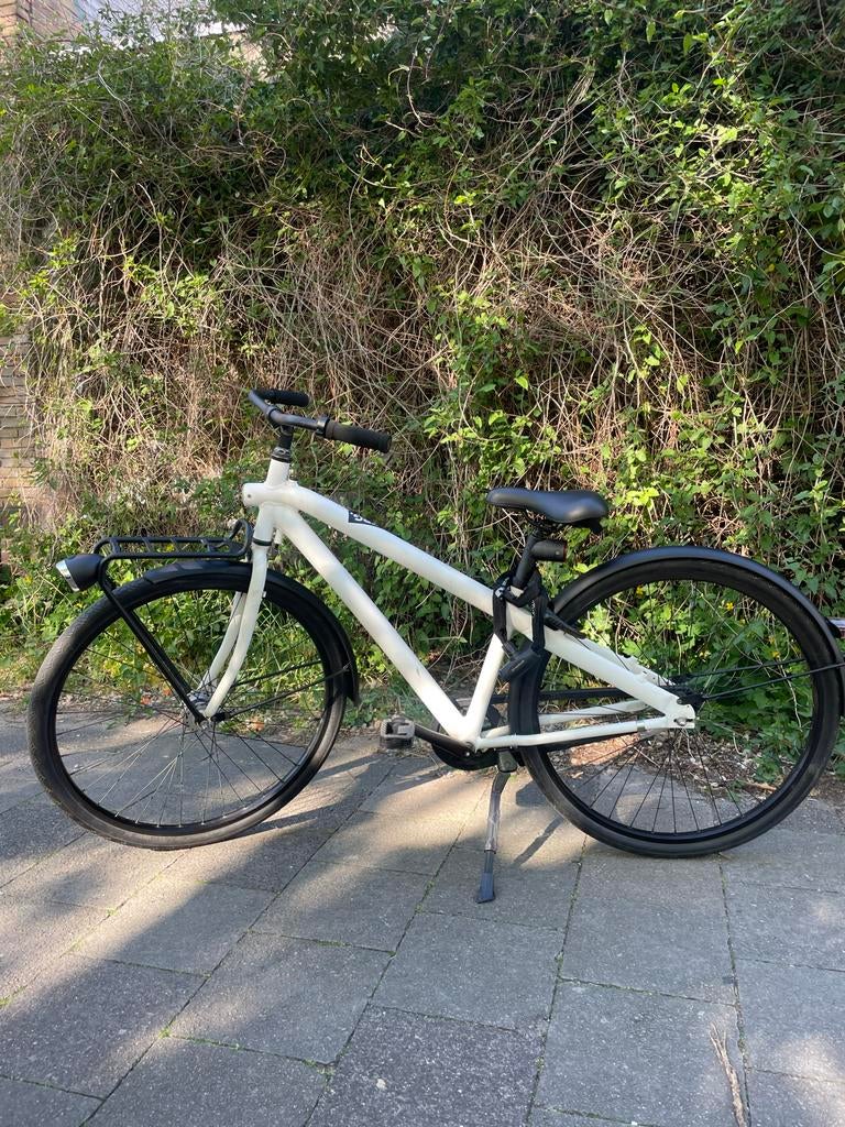 Witte VanMoof stadsfiets (Vintage - non electric), Gebruikt, Velgrem, Versnellingen, 50 tot 53 cm